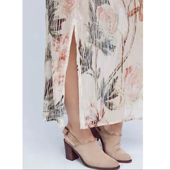 Anthropologie Daybreak Maxi Skirt By Bl-nk London Shimmer Sz L NWT Last One - Picture 4 of 5